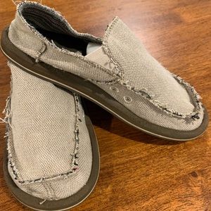 Sanuk Men’s Hemp Loafers Size 8